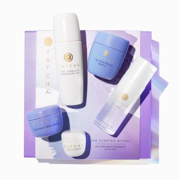 Tatcha The Starter Ritual Set - Ultra Hydrating for Dry Skin | 2 Week Introductory Set | $92 Value