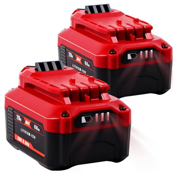 【Upgrade】 2Pack 6.0Ah 20V Replacement Battery for V20 Craftsman 20V Battery MAX CMCB204 CMCB202 CMCB201 CMCD700C1 CMCS500B (All of V20 Cordless Tool Series) High Capacity