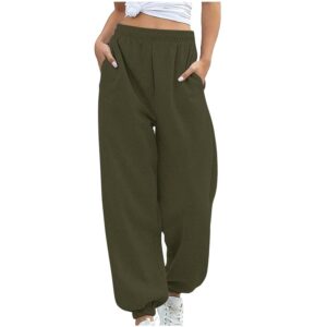 Womens Sweatpants 2024,High Waisted Baggy Sweatpants Joggers Sport Active Workout Jogger Pants with Pockets