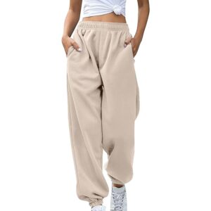 Womens Sweatpants 2024,High Waisted Baggy Sweatpants Joggers Sport Active Workout Jogger Pants with Pockets