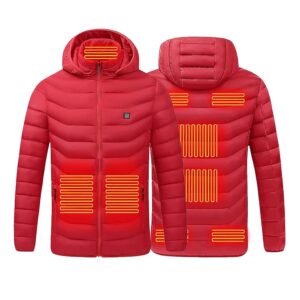 YMADREIG Heated Jacket for Men Women 2024 Winter New Heated Coat Soft Shell Warm Heating Jackets Outdoor Winter Clothes