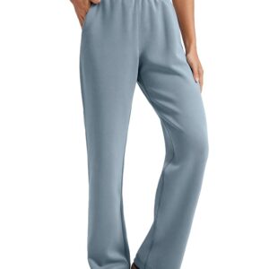 CRZ YOGA SoftAura Wide Leg Sweatpants Women 31" Modal High Waisted Lounge Travel Casual Sweat Pants with Pockets Drawstring