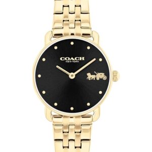 Coach Elliot Women's Watch - 2H Quartz Watch with Link Bracelet - Water Resistant 3 ATM/30 Meters - Premium Fashion - Classic Minimalist Design for Everyday Wear - 28mm (Small)...