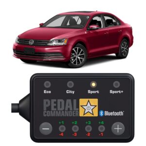 PEDAL COMMANDER for Volkswagen Jetta 2011-2018 Throttle Response Controller - Fits 6th Gen, S, SE, R-Line, SEL, GLI, TDI, Sport, Wolfsburg Edition, 1.2L, 1.4L, 1.6L, 2.0L,...