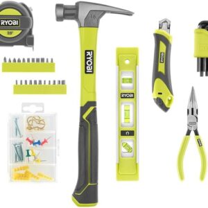 Ryobi 75 piece Homeowner Hand Tool Kit - amazonmegawarehouse.com